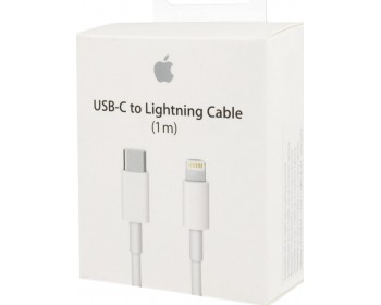 Apple Regular USB 2.0 Cable USB-C male - Lightning Λευκό 1m (MQGJ2ZM/A)